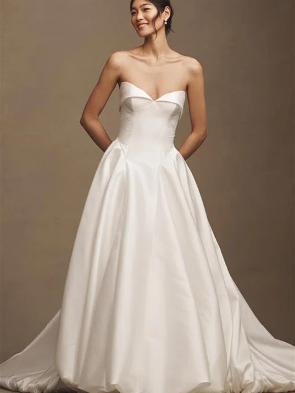 Jenny Yoo strapless wedding dress